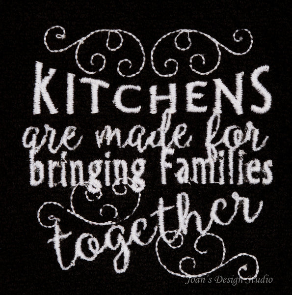 Kitchen Towels with Machine Embroidered Kitchen Quote, Kitchen Towels, Bridal Shower Gift, Shower Gift, Gift, Housewarming