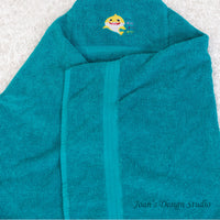 Baby Shark Hooded Bath Towel Design